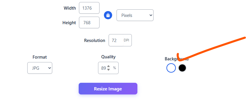 Background setting in Picture Compressor